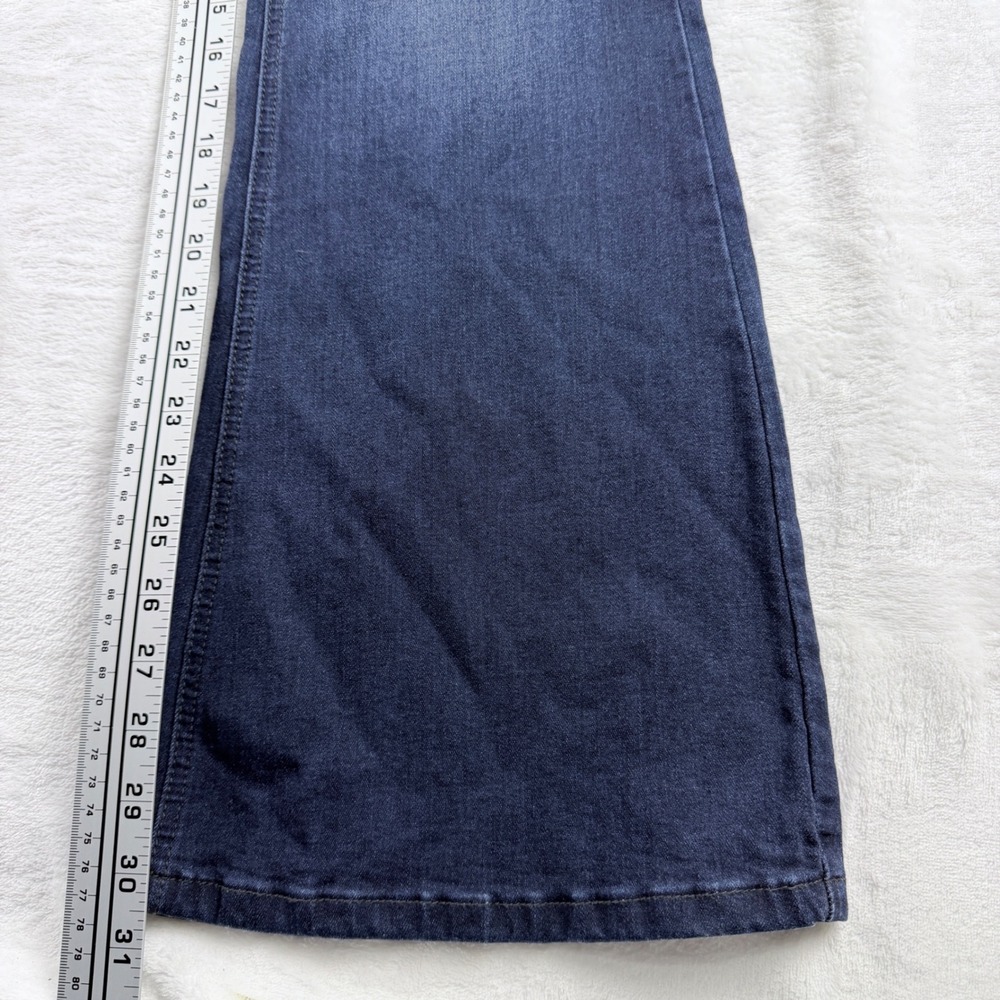 KanCan Petite Flare Jeans Dark Wash Whiskering Size 11/29 KC6102D-PT - Picture 7 of 10